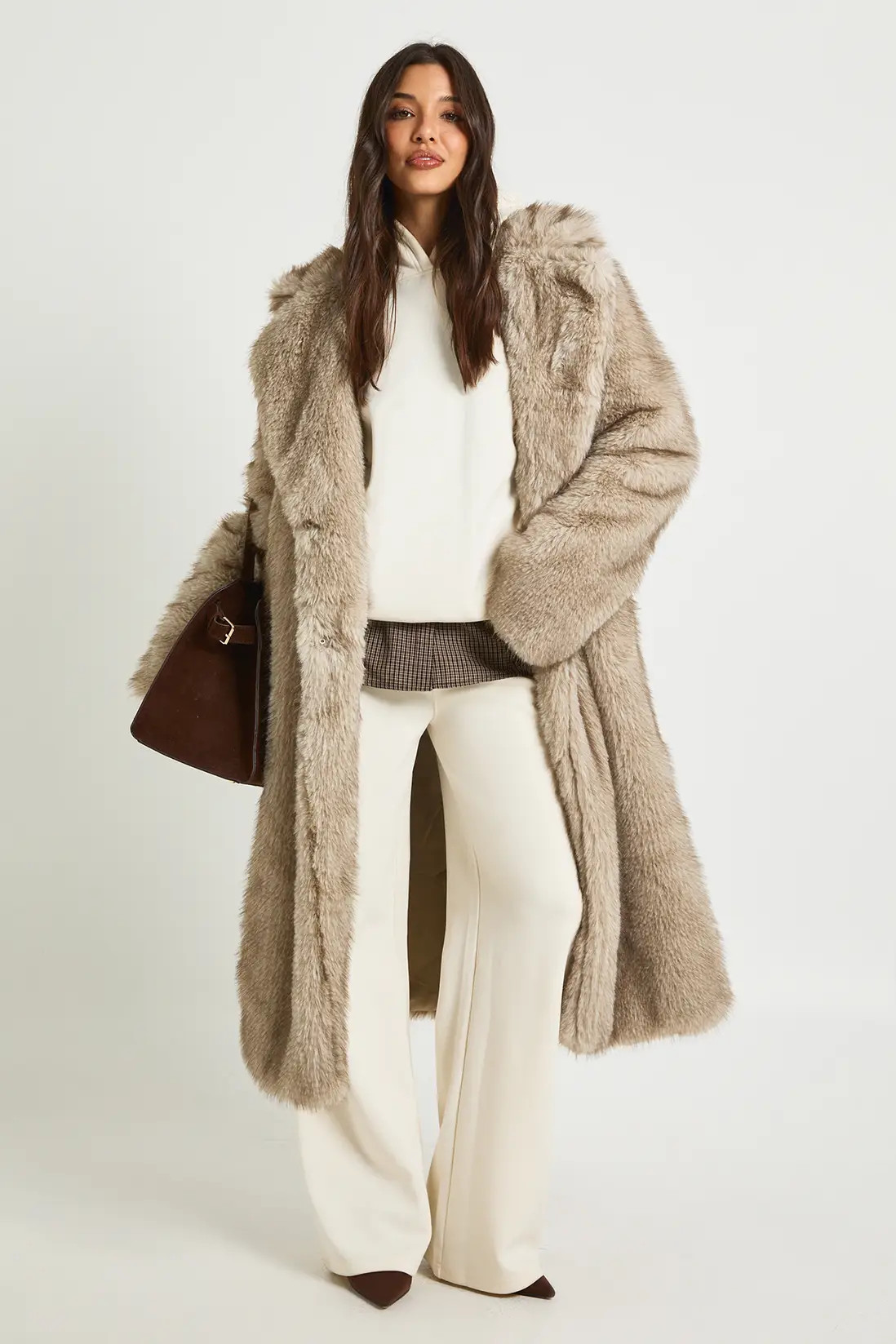 Vintage Look Faux Fur Maxi Jacket | Boohoo.com (UK & IE)