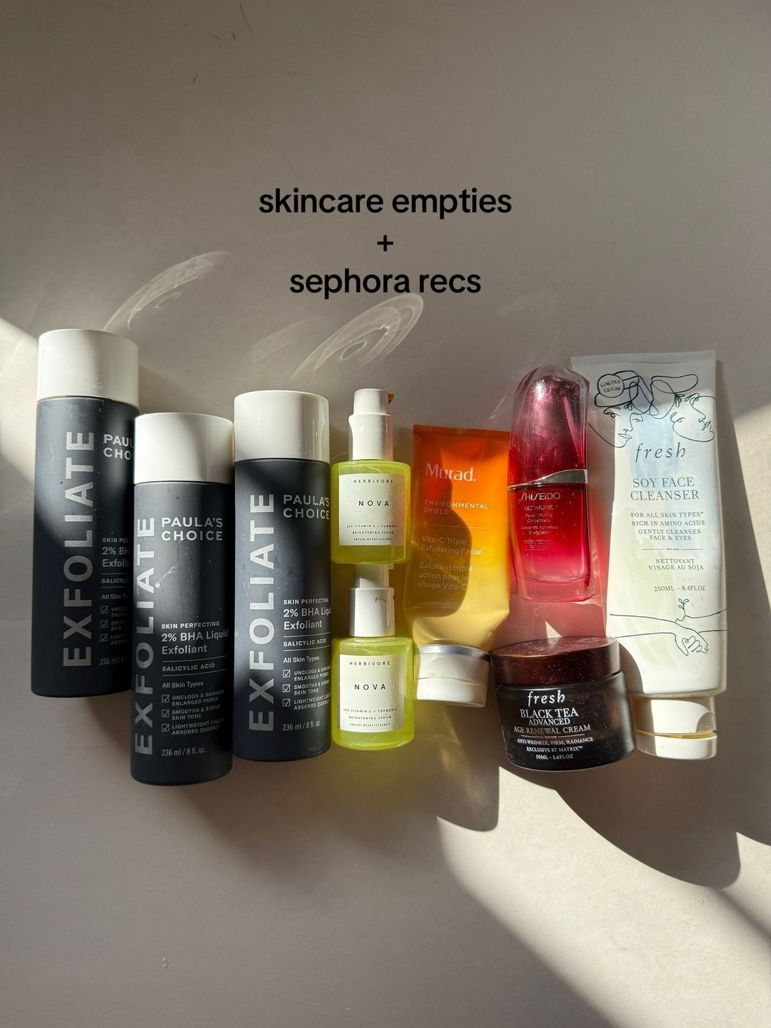 All the skincare I will 100% be repurchasing again 🤝🏼