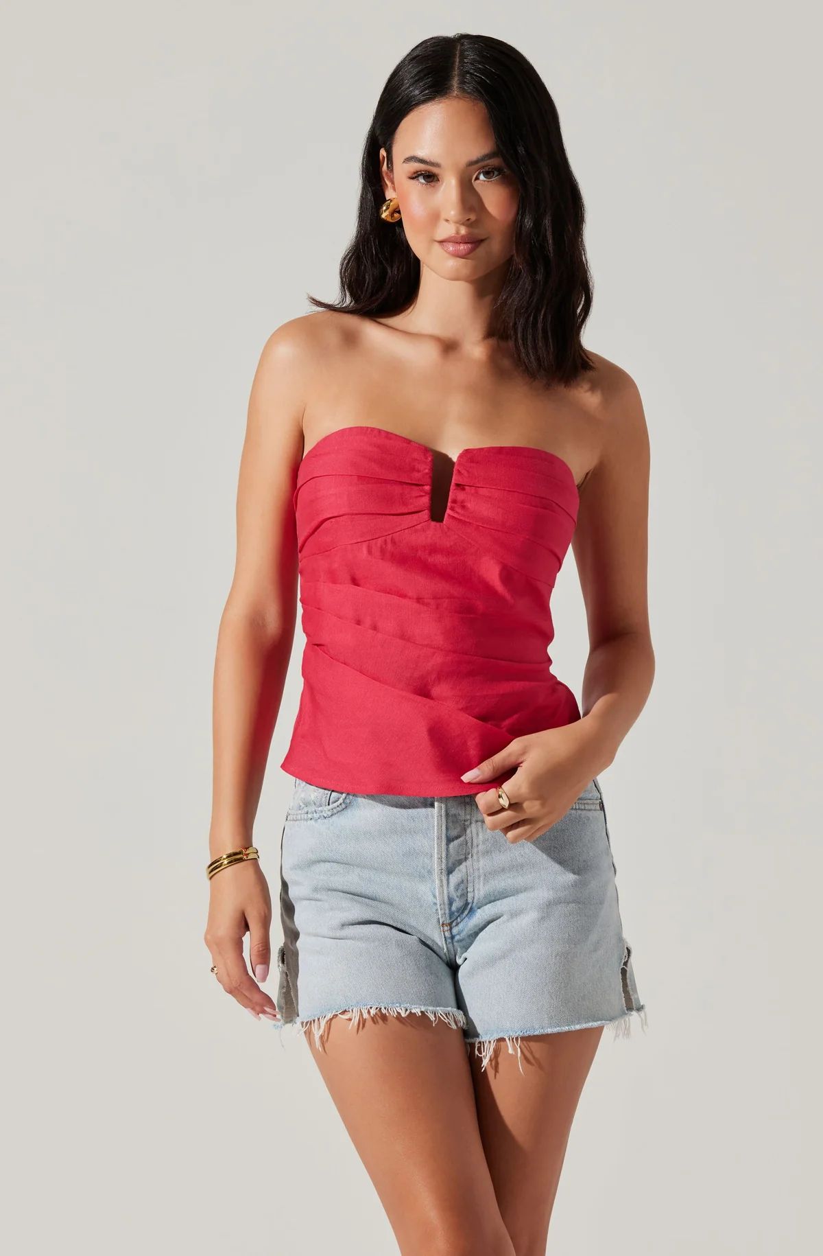 Dahlea Strapless Top | ASTR The Label (US)