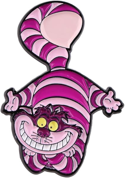 Cheshire Cat Alice Wonderlan Pin, Metal Magic Academy Pins for Girls Women and Men (A) | Amazon (US)