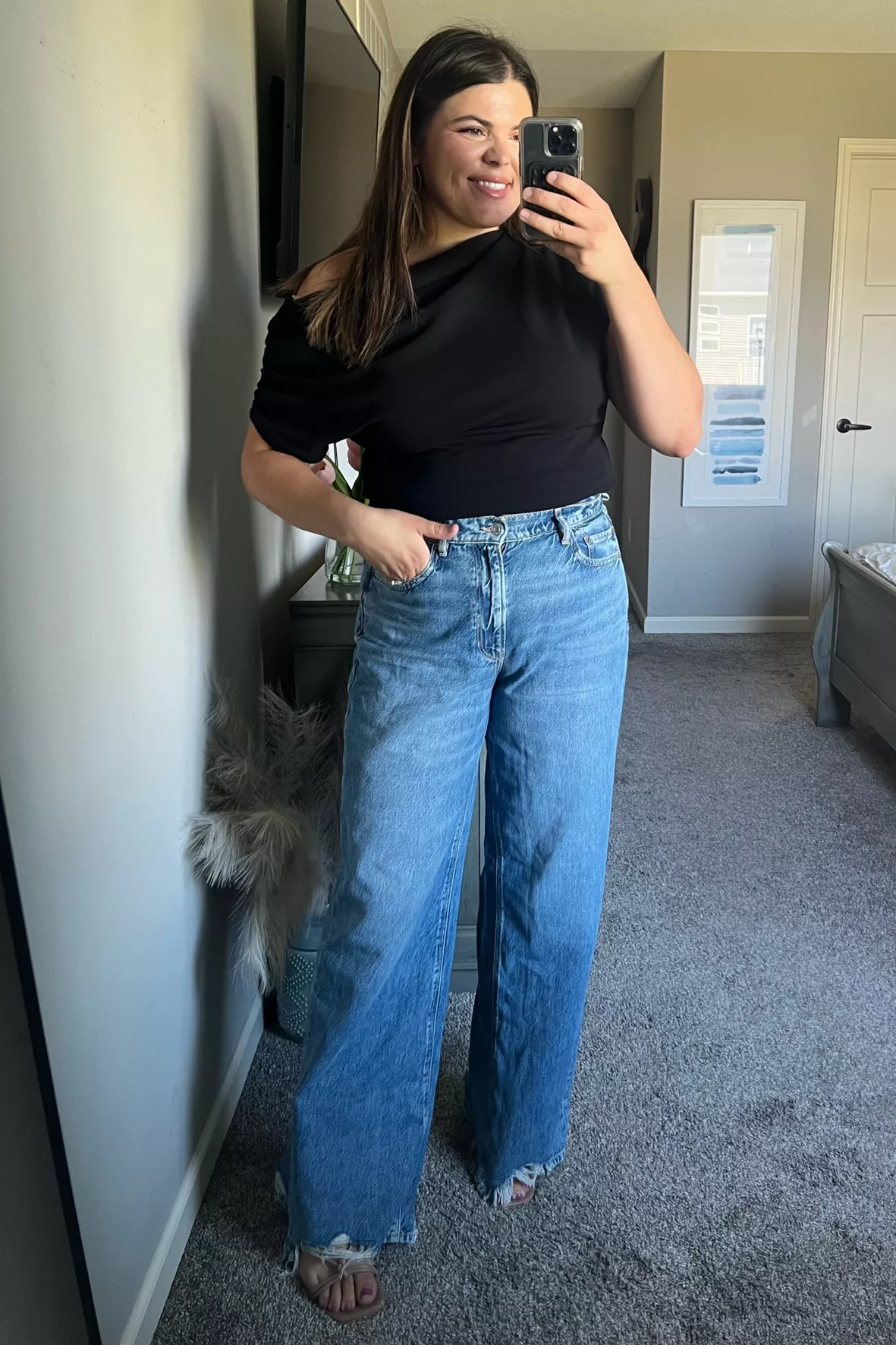 Curvy High Rise Wide Leg Jeans in … curated on LTK