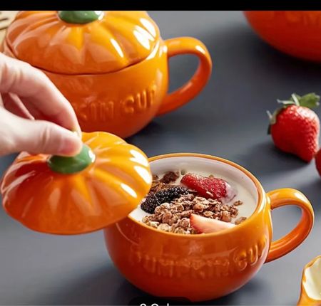 Pumpkin mug, pumpkin soup bowl, fall decor 

#LTKunder100 #LTKunder50 #LTKhome
