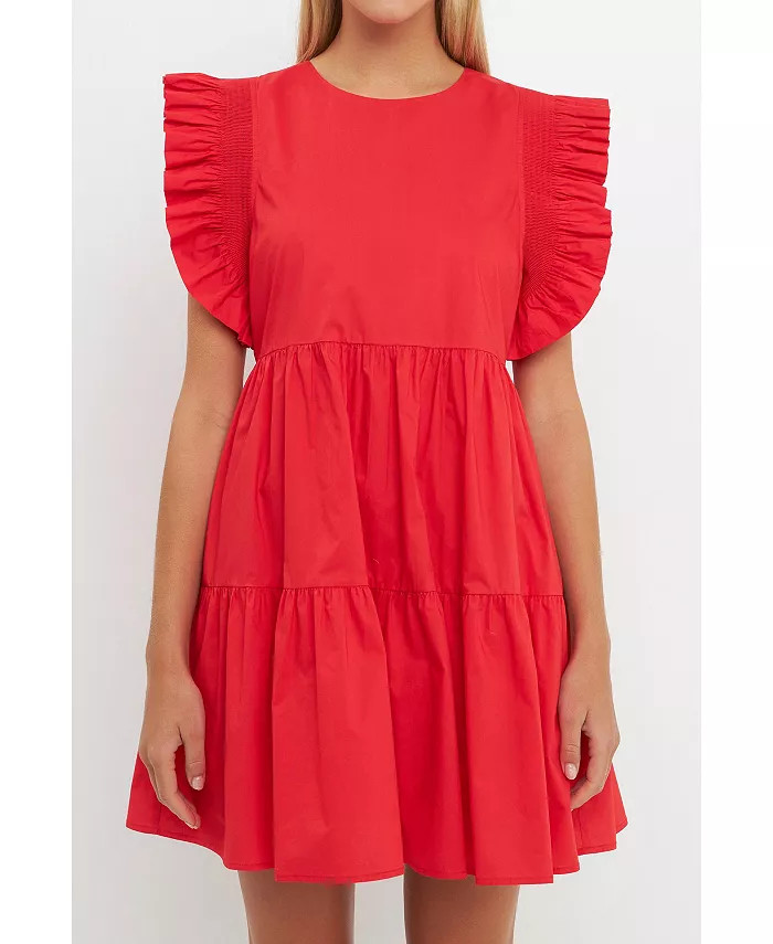 Women's Ruffled Babydoll Mini Dress | Macy's