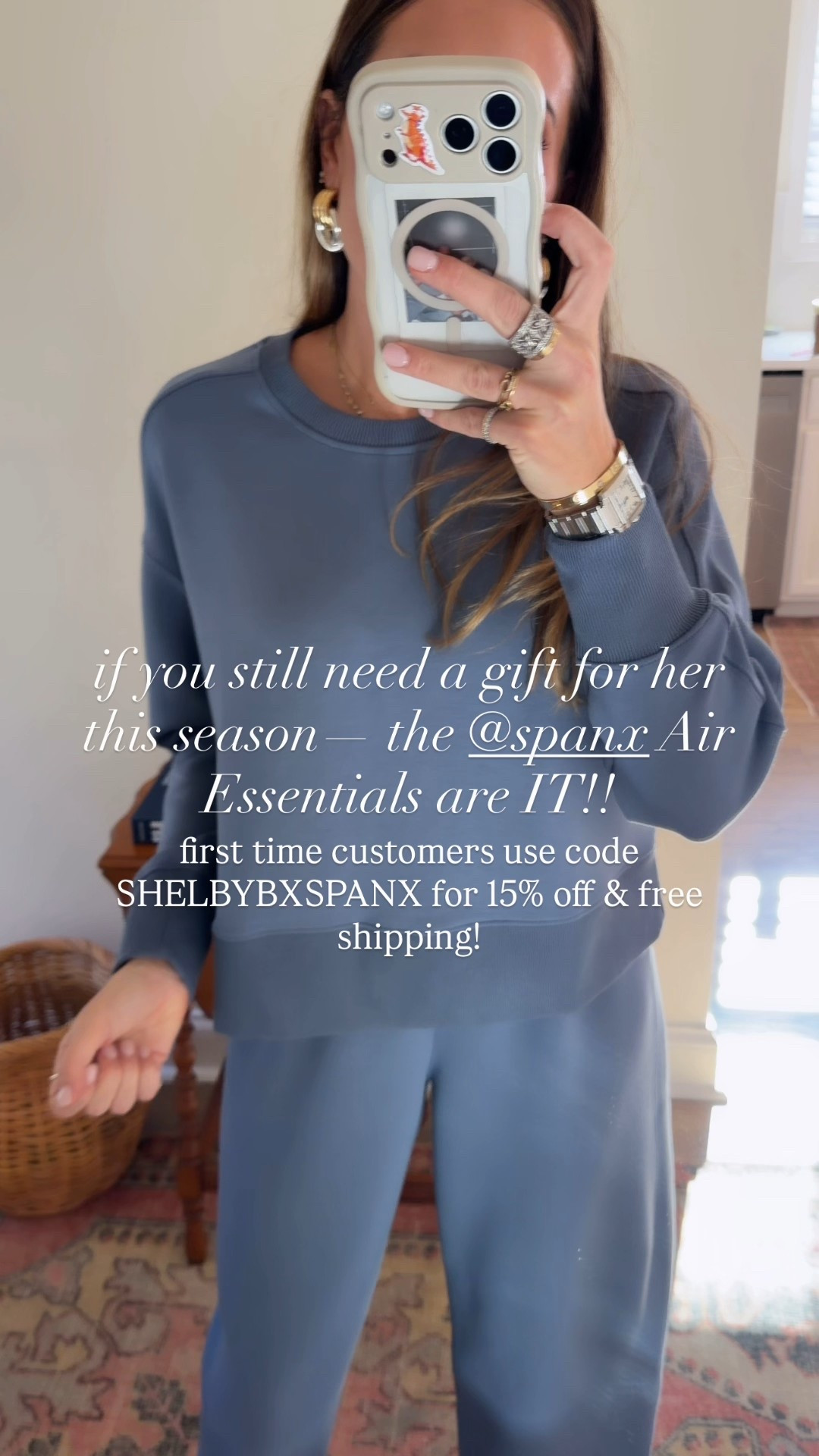 Use SHELBYBXSPANX for 15% off + free shipping on your first @spanx order! #SpanxPartner && if you need a gift for a lady on your list or yourself 😉 the air essentials would make the BEST gift!! 

#LTKGiftGuide
