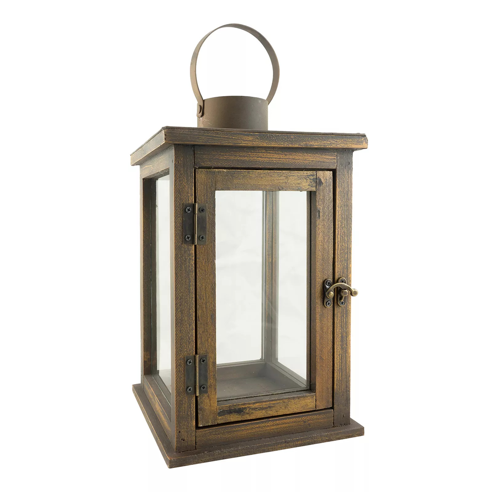 Stonebriar Collection Large Rustic Lantern, Brown | Kohl's