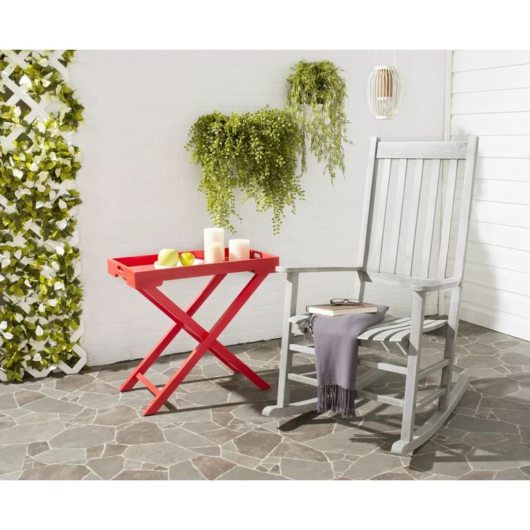 SAFAVIEH Outdoor Collection Shasta Rocking Chair Grey Wash | Walmart (US)