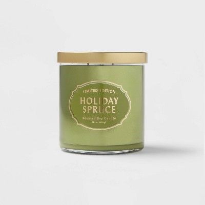 15.1oz Limited Edition Lidded Glass Jar 2-Wick Candle Holiday Spruce - Opalhouse™ | Target