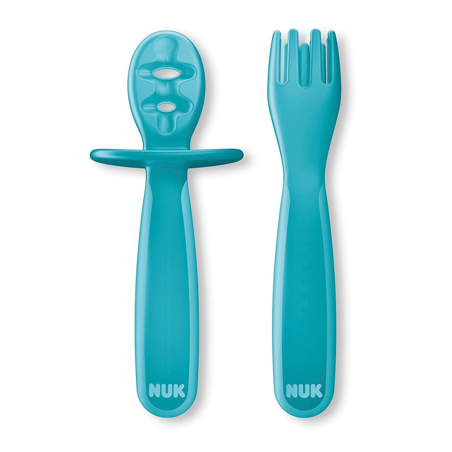 Amazon.com : NUK Pretensil Dipper Spoon and Fork, 2 Pack, 6+ Months : Baby | Amazon (US)