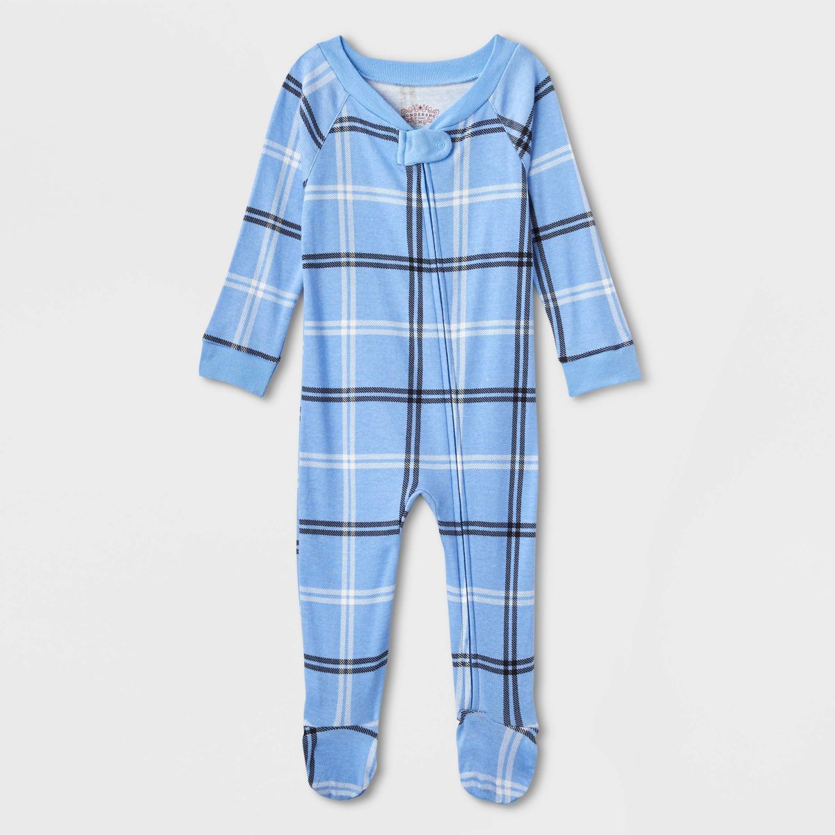 Baby Plaid Matching Family Footed Pajama - Wondershop™ Blue | Target