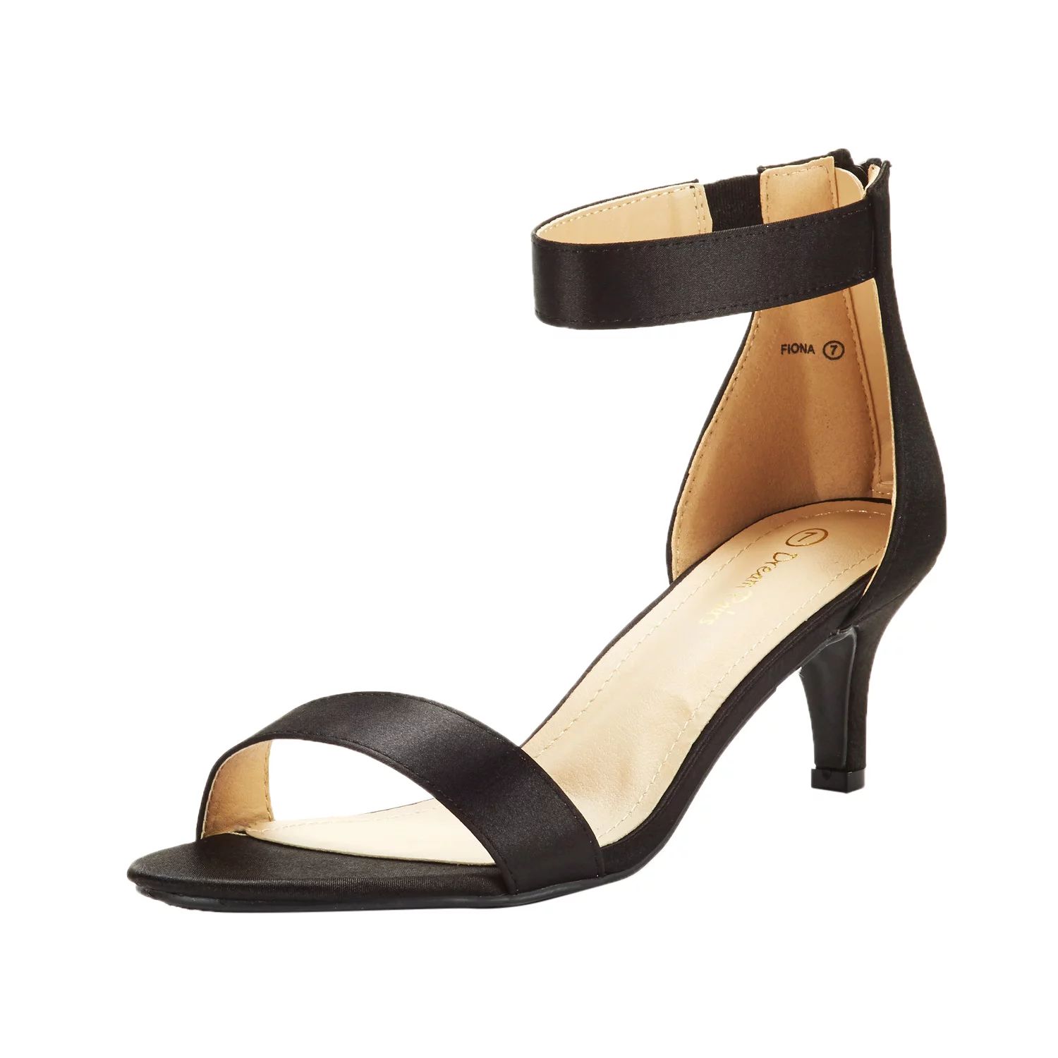 Dream Pairs Women's Fashion Ankle Strap Stilettos Low Heel Open Toe Sandals Party Dress Shoes FIO... | Walmart (US)