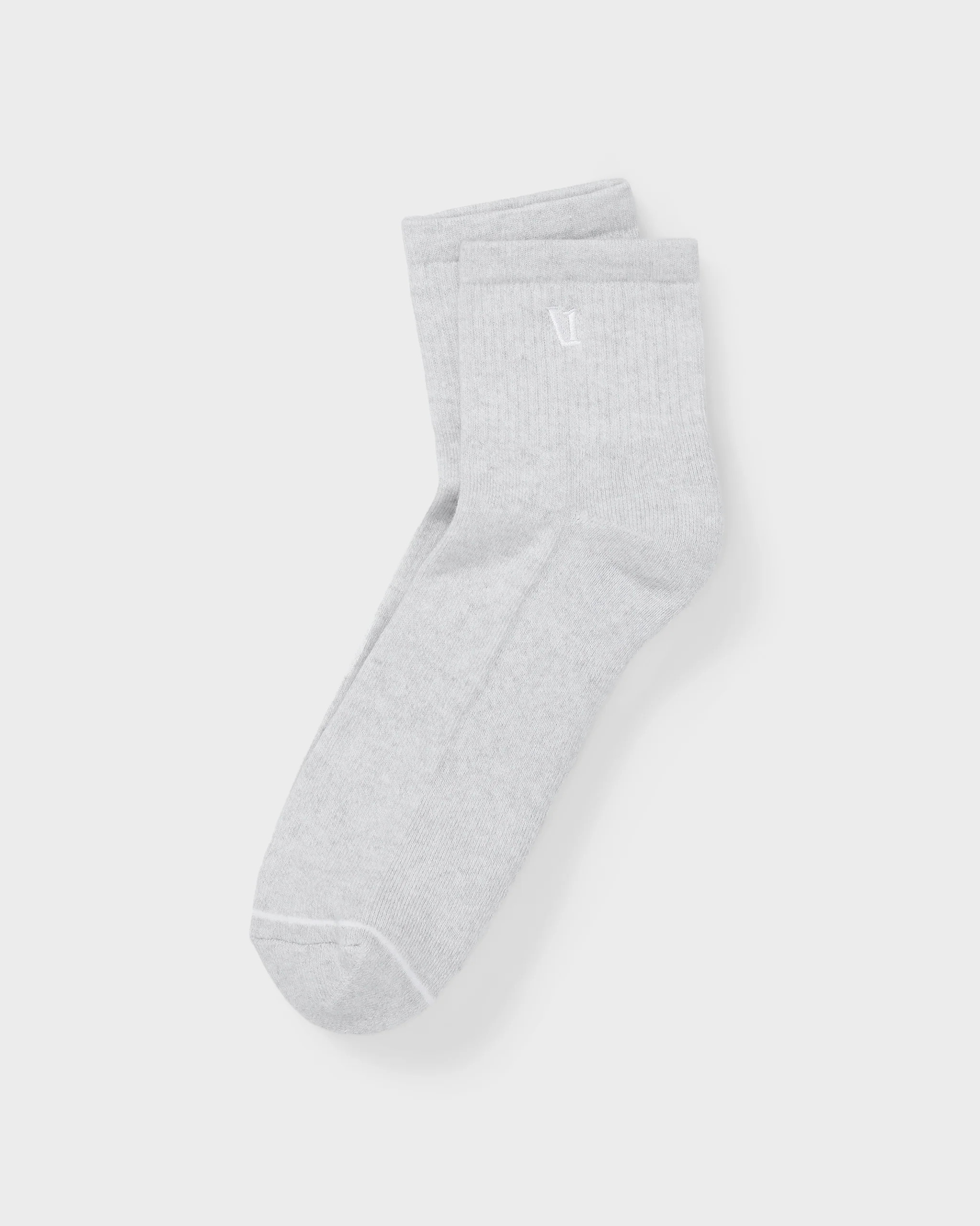 Quarter Crew V1 Sock – White Heather Grey Crew Socks – Vuori | Vuori Clothing (US & Canada)