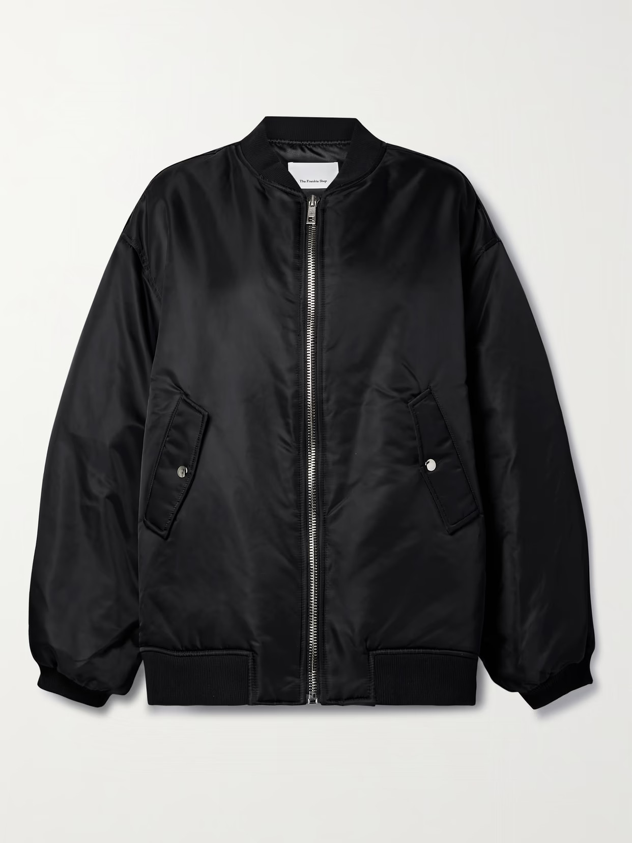 The Frankie Shop - Astra Shell Bomber Jacket - Black | NET-A-PORTER (UK & EU)