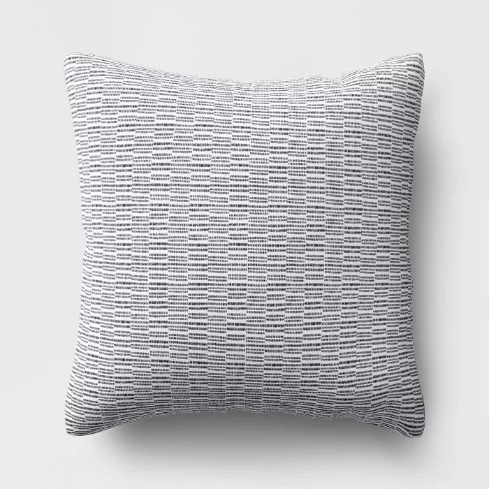 Offset Weave Throw Pillow DuraSeason Fabric™ Gray - Project 62™ | Target