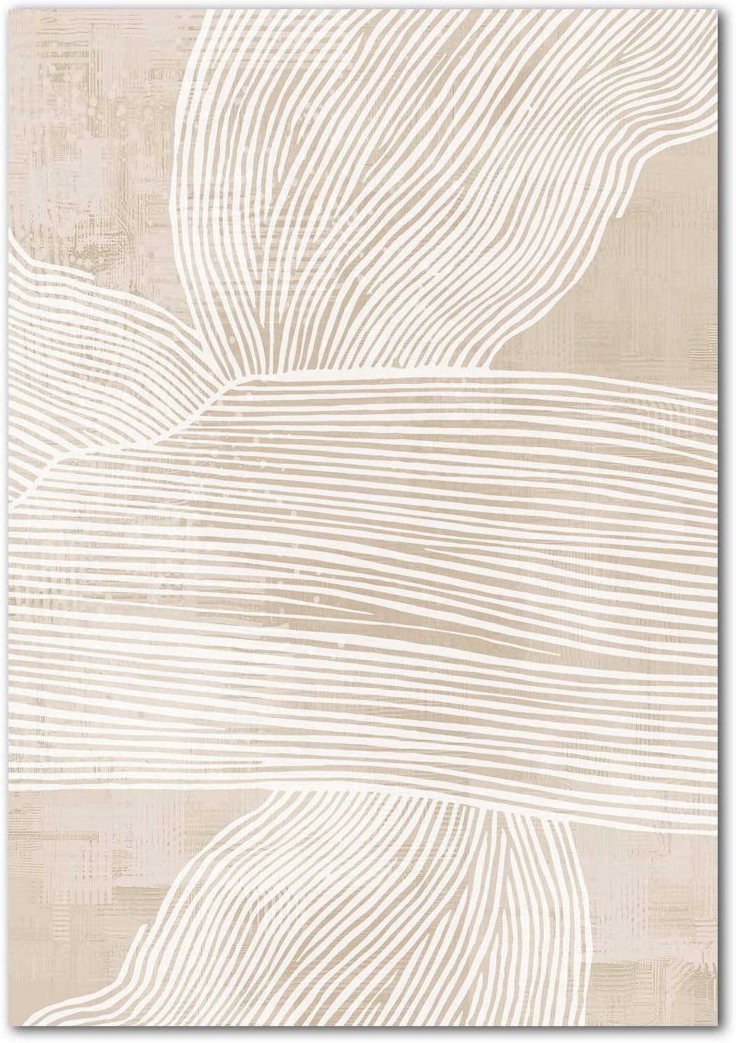 Abstract Beige Canvas Wall Art Boho Mid Century Modern Prints Wall Decor for Living Room Neutral ... | Amazon (US)