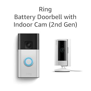 Ring Battery Doorbell with Ring Indoor Cam 2nd Gen (White) | Amazon (US)