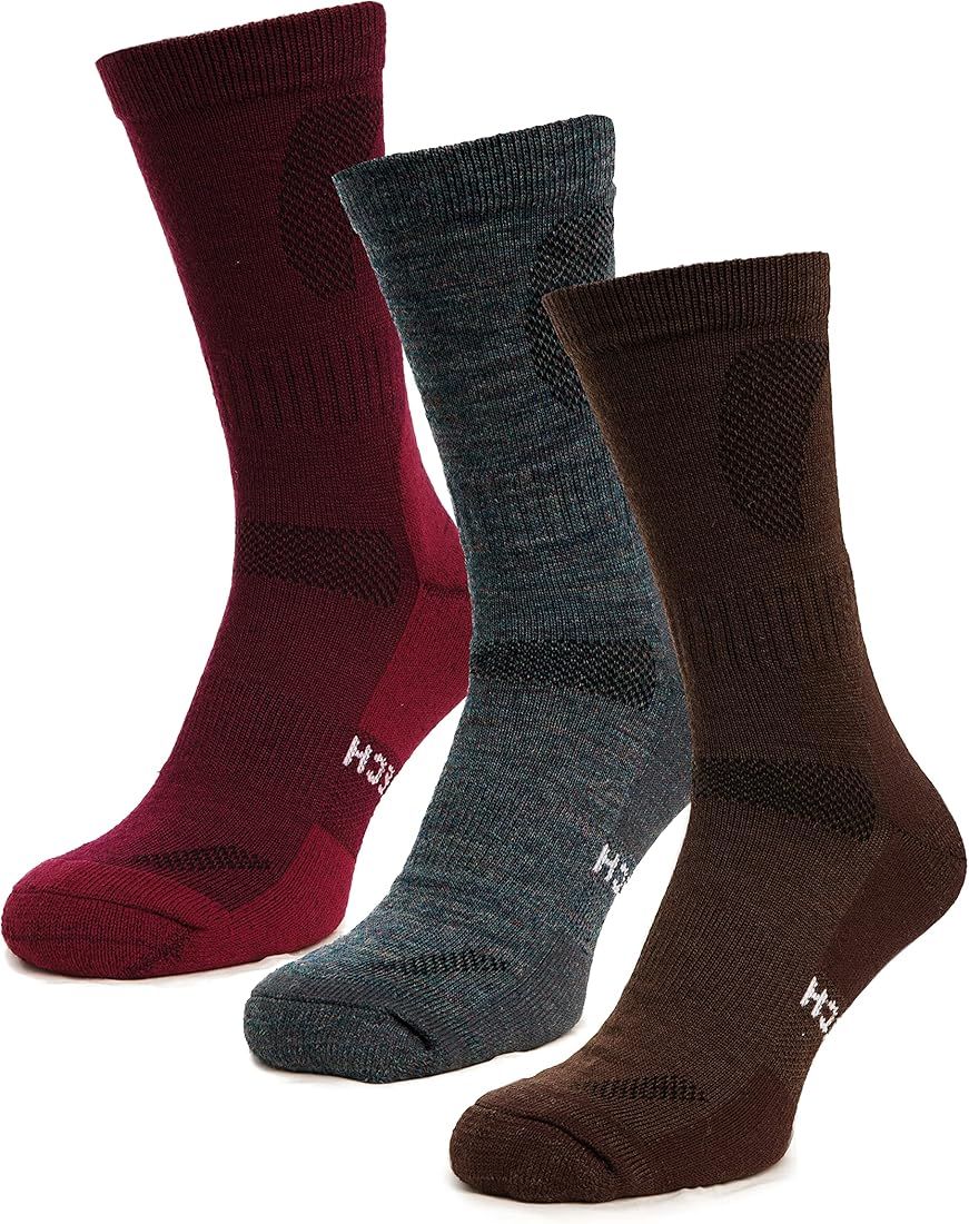 Merino.tech Merino Wool Socks for Women And Men - 85% Merino Wool Hiking Socks Crew Style | Amazon (US)