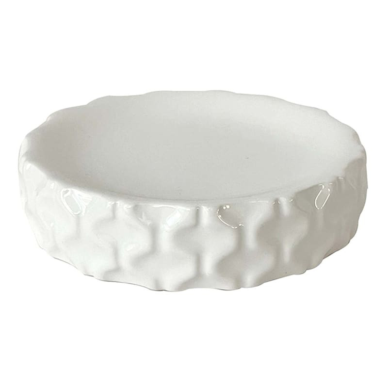 Kate Ceramic Sage Soap Dish | At Home