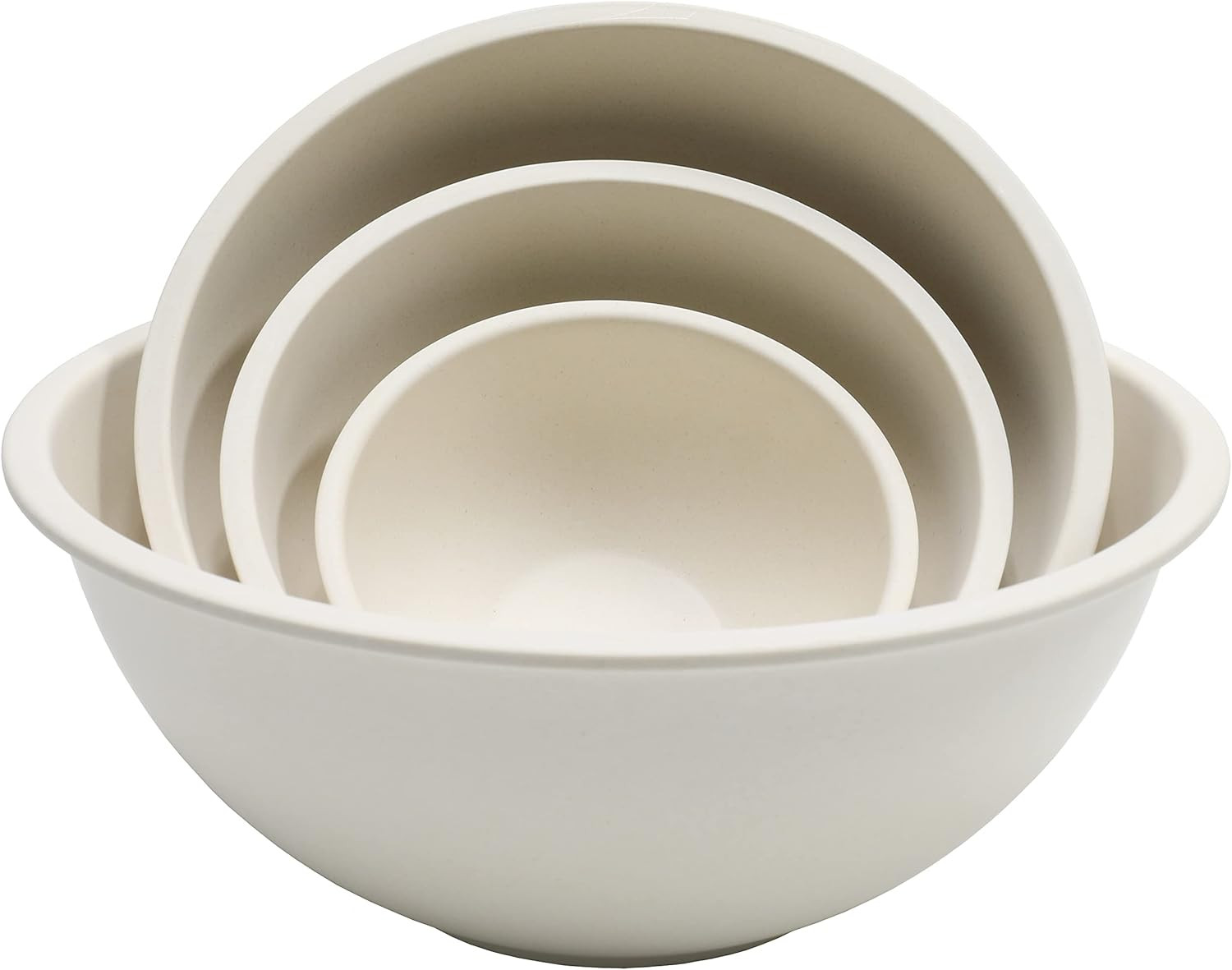 Chef Craft Eco Bamboo Fiber Mixing Bowl Set, 4 Piece, Natural | Amazon (US)