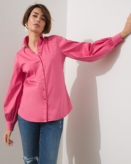 Poplin Billow Sleeve Top | Chico's