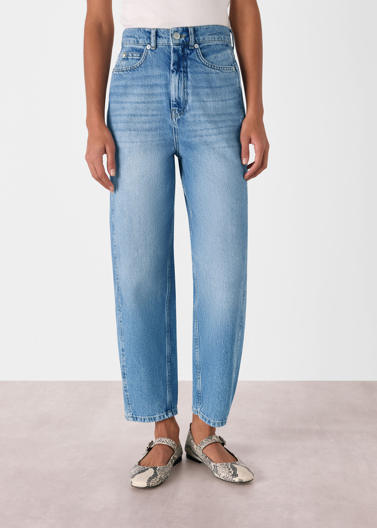 Authentic Barrel Leg Jean | Whistles