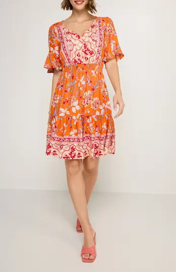 Women's Tiered Short Sleeve Dress | Nordstrom