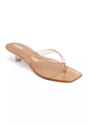 MIA Women's Martinni Jelly Kitten Heel Sandals, 8M | Belk