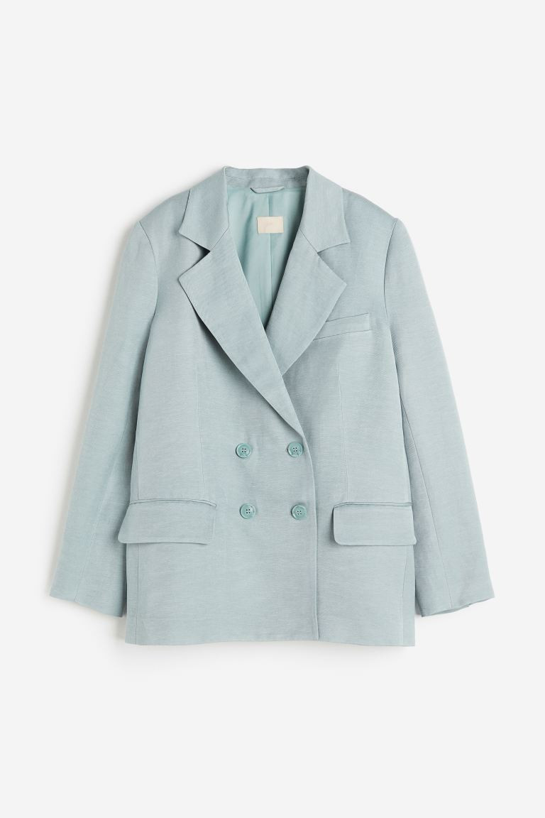 Double-breasted linen-blend blazer | H&M (UK, MY, IN, SG, PH, TW, HK)
