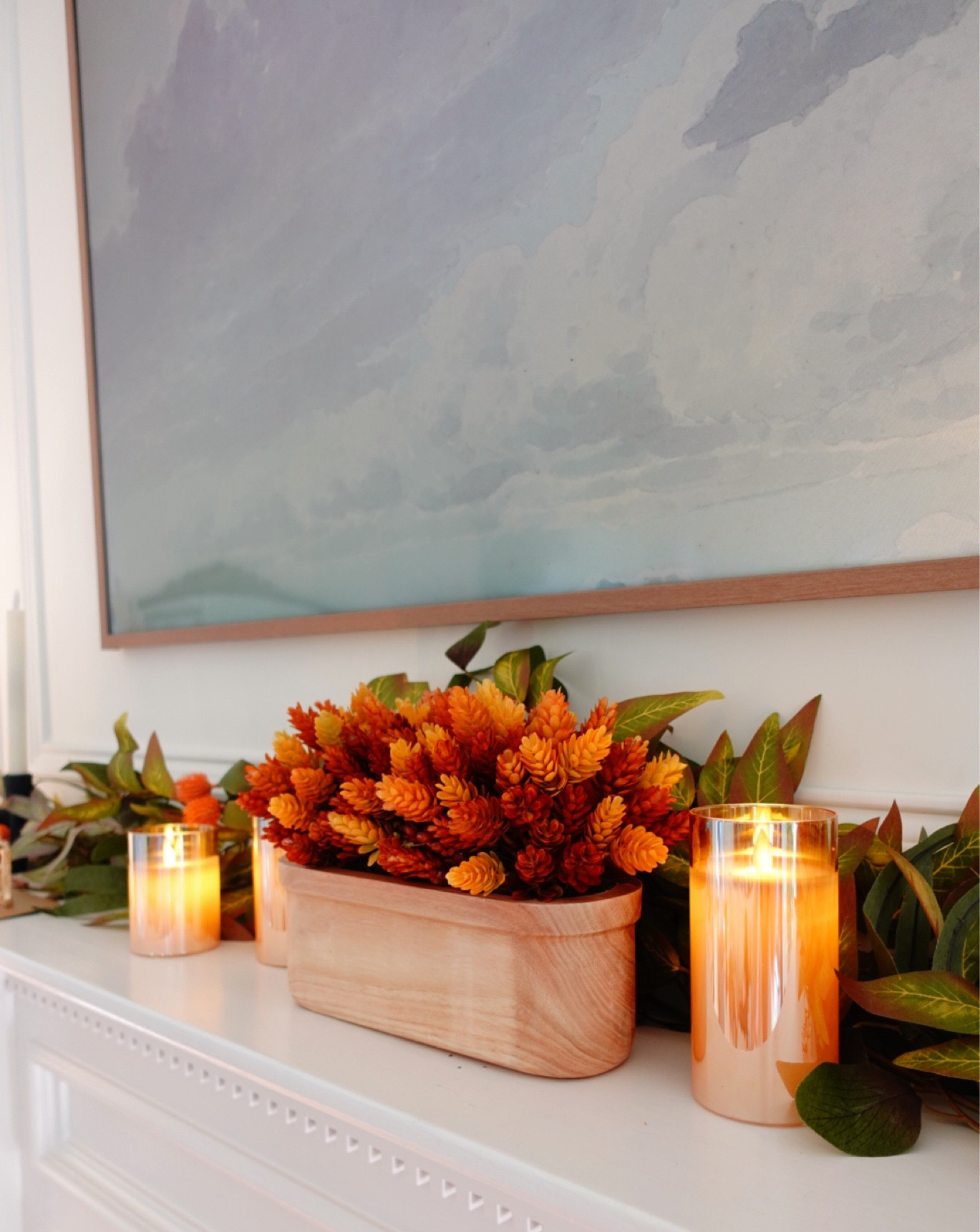 Affordable fall decor for the fireplace mantle!

#LTKSeasonal #LTKsalealert #LTKhome