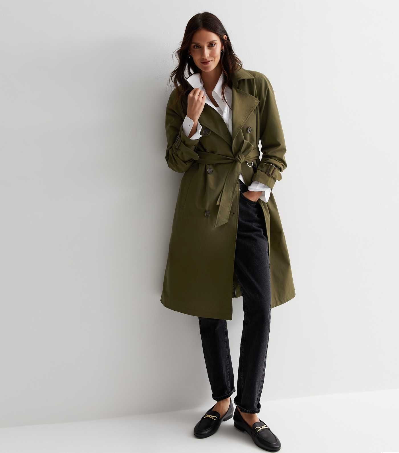 Khaki Formal Belted Trench Coat | New Look | New Look (UK)