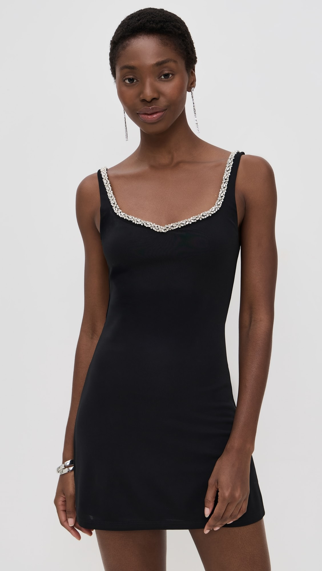 Eve Embellished Trim Sweetheart Mini Dress | Shopbop