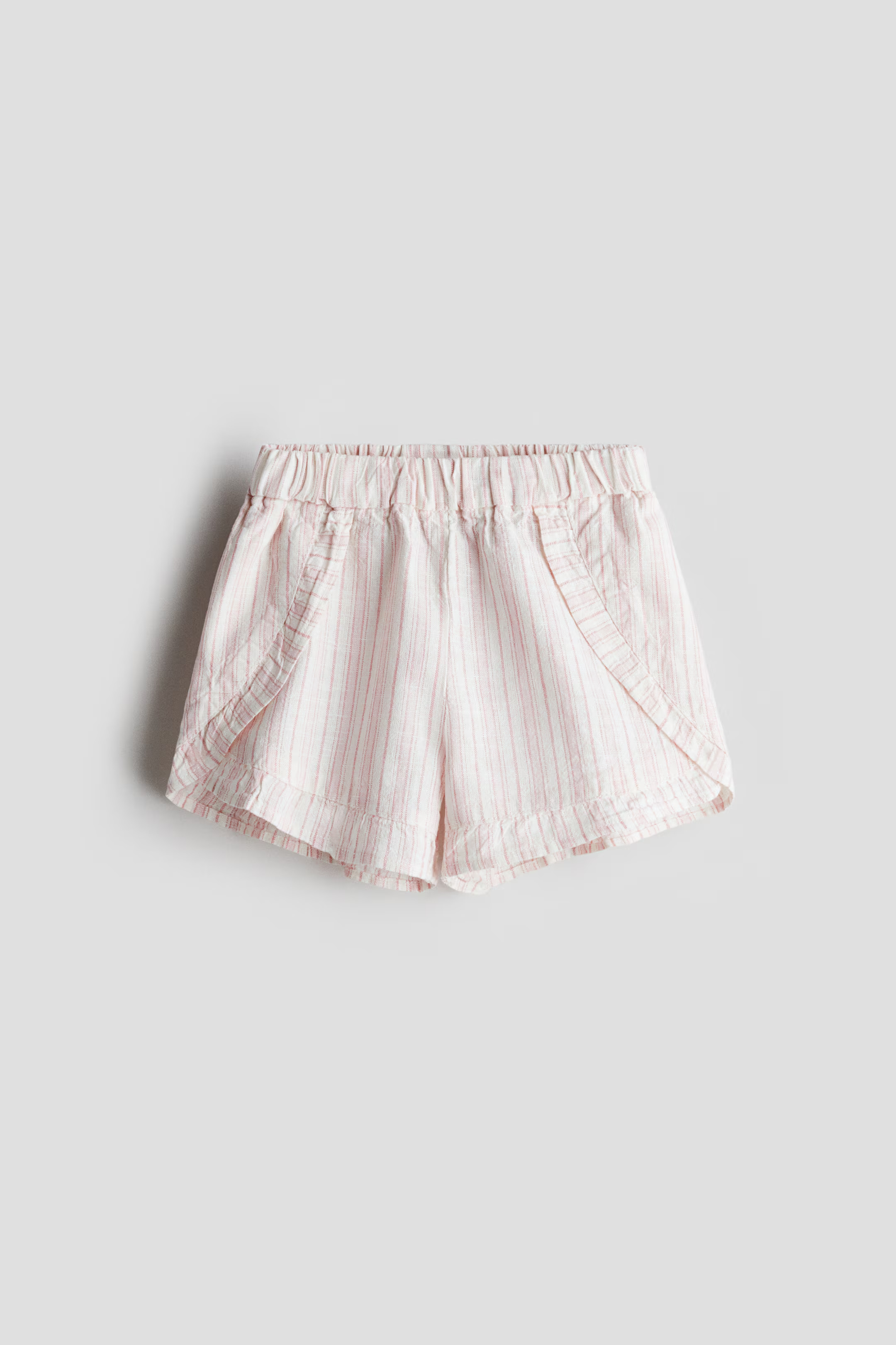 Ruffled Linen-Blend Shorts | H&M (US + CA)