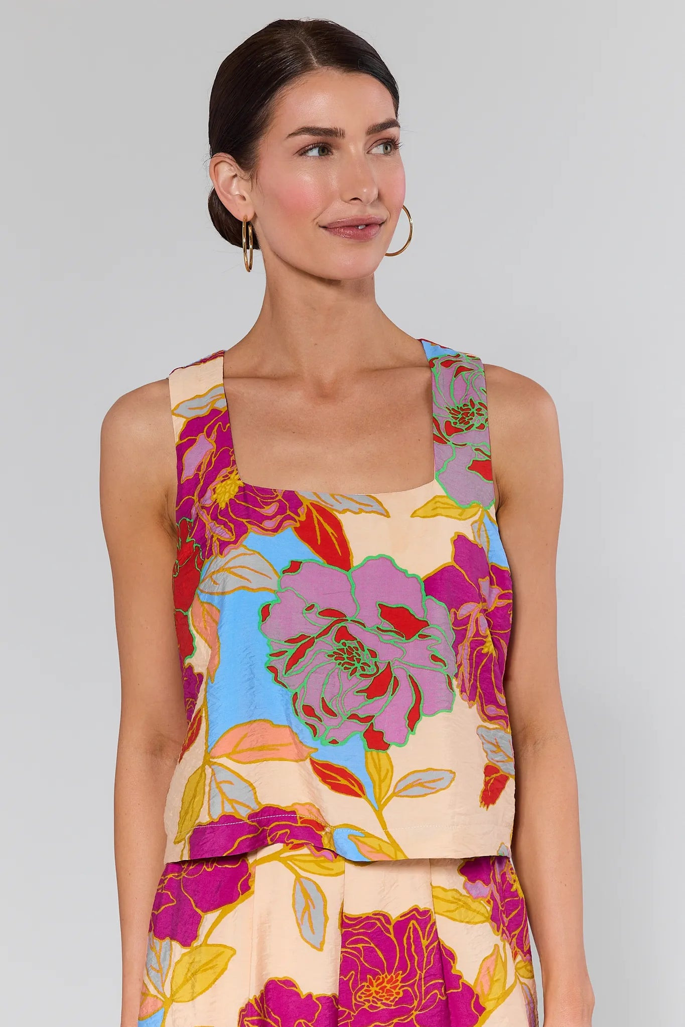 Marisol Multicolor Floral Tank Top | Avara