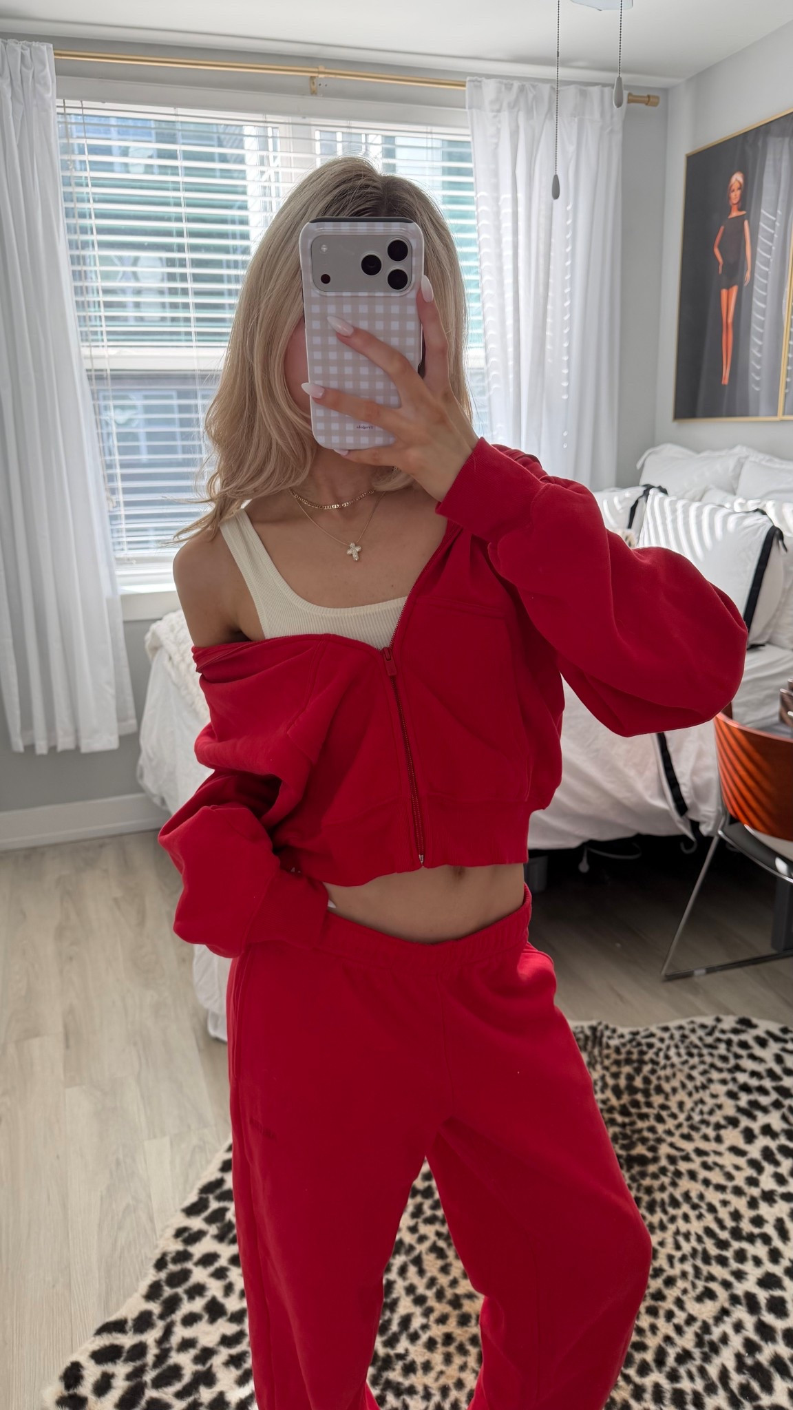 red sweatset ootd

#LTKootd