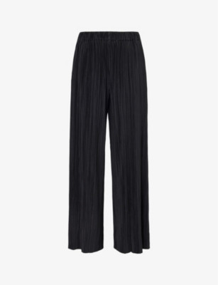 Uma wide-leg high-rise stretch-recycled polyester trousers | Selfridges