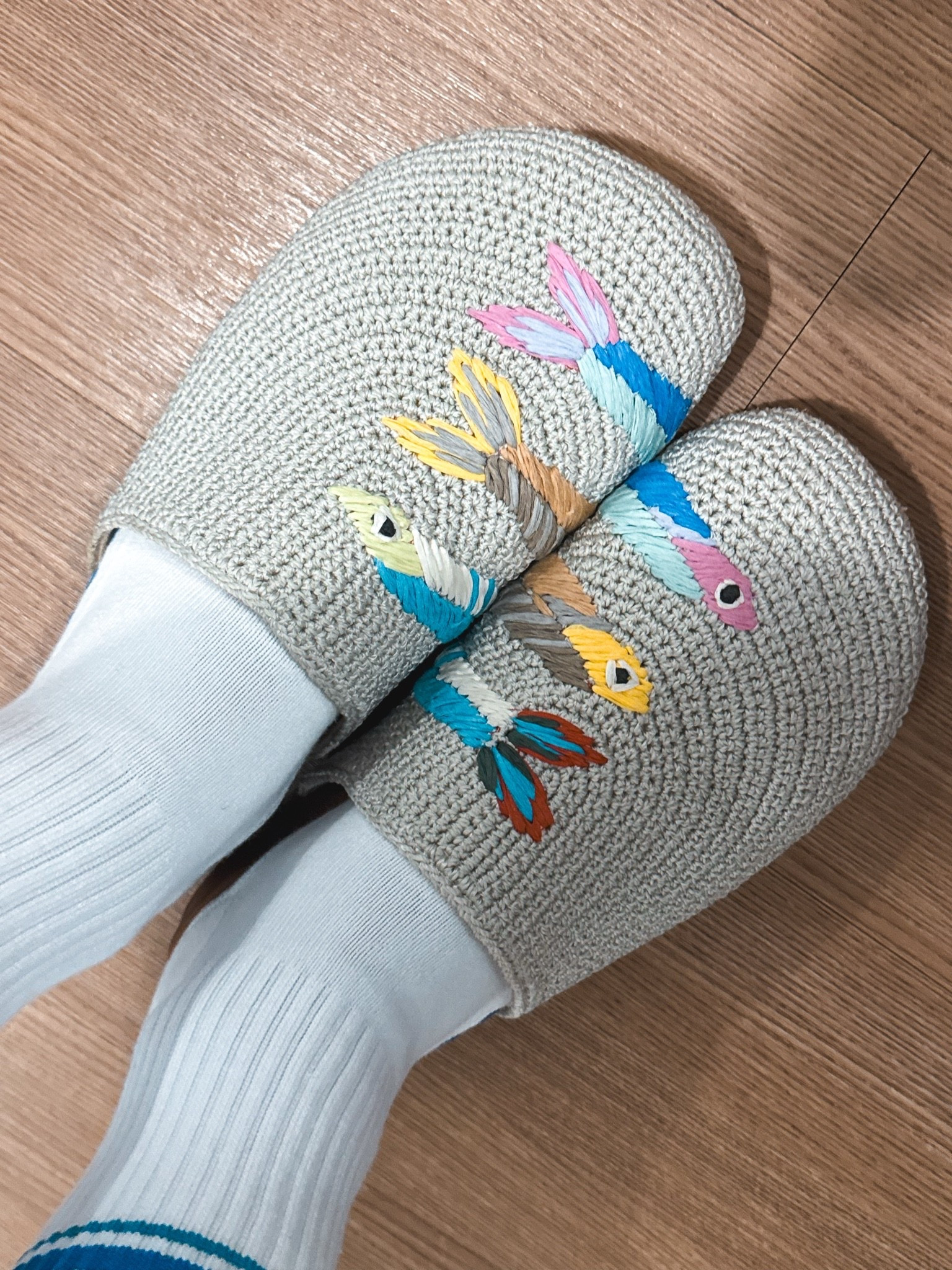 In LOVE with my new Pilates slides 🐟🤭