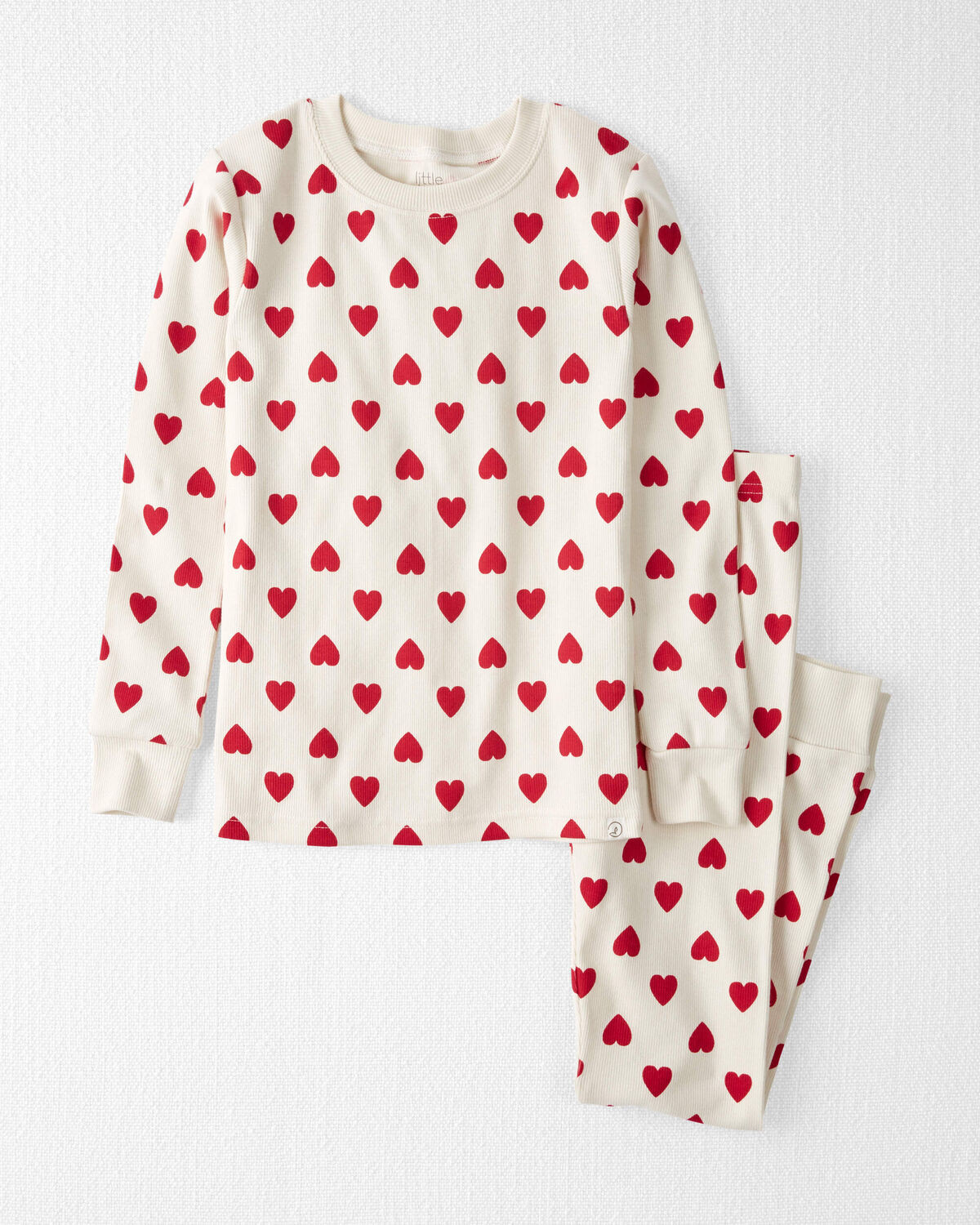 Kid Organic Cotton Pajamas in Forever Hearts Print | Carter's Inc