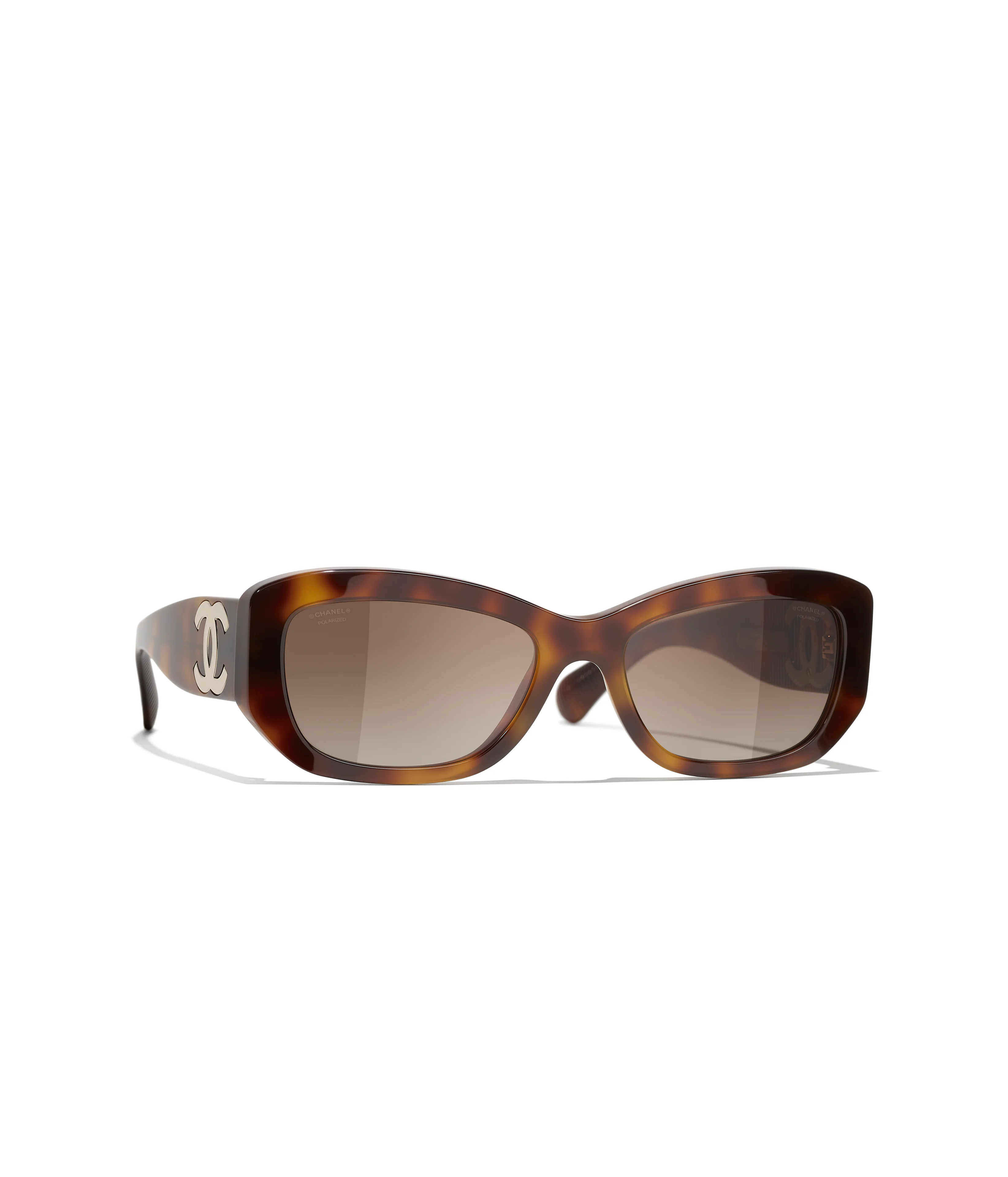 CHANEL Sunglasses: Rectangle Sunglasses, acetate — Fashion | CHANEL | Chanel, Inc. (US)
