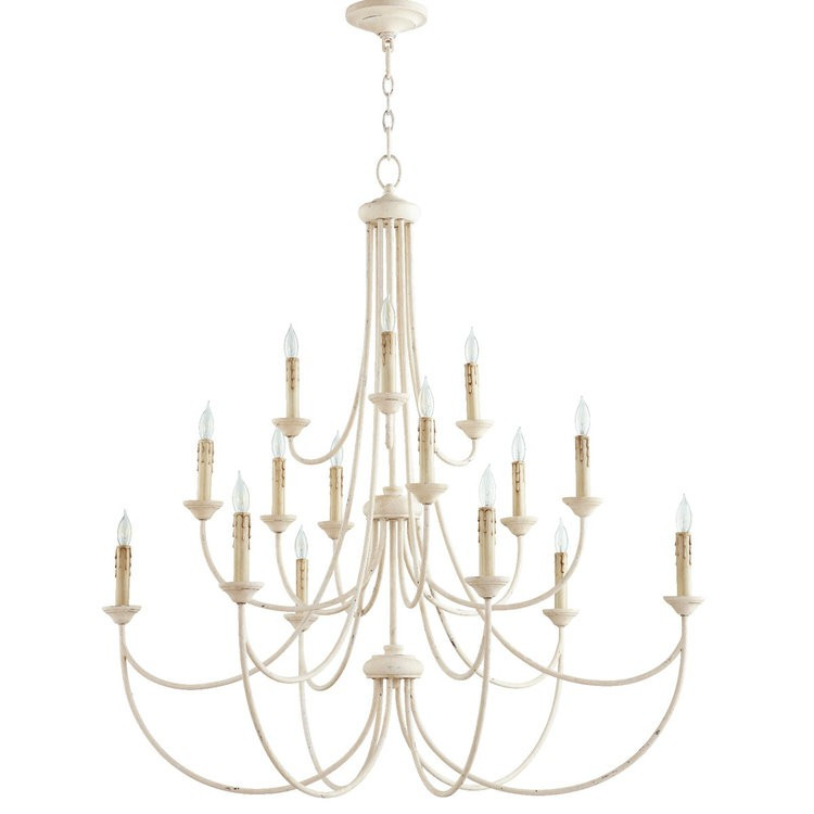 Transitional Colonial Chandelier - Large | Shades of Light