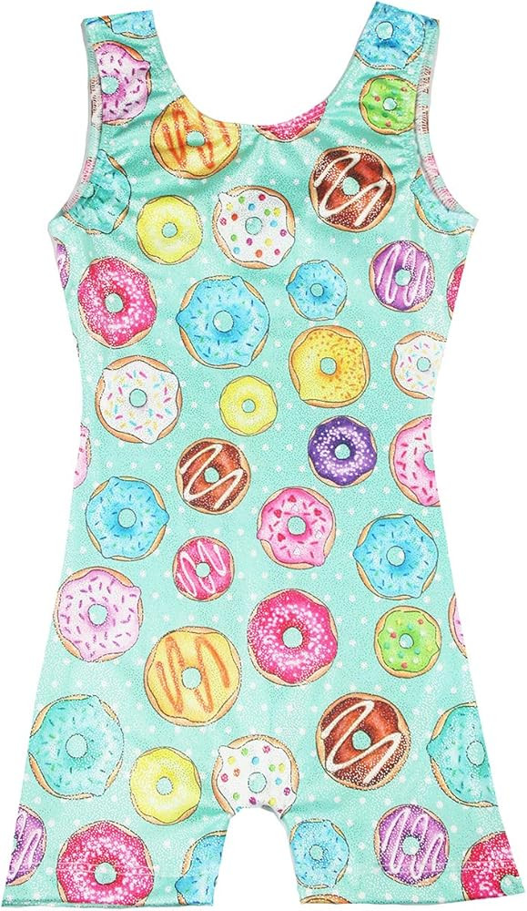 Leotards for Girls Gymnastics Kids Children Biketard With Shorts Sparkly Unicorn Dance Unitards... | Amazon (US)