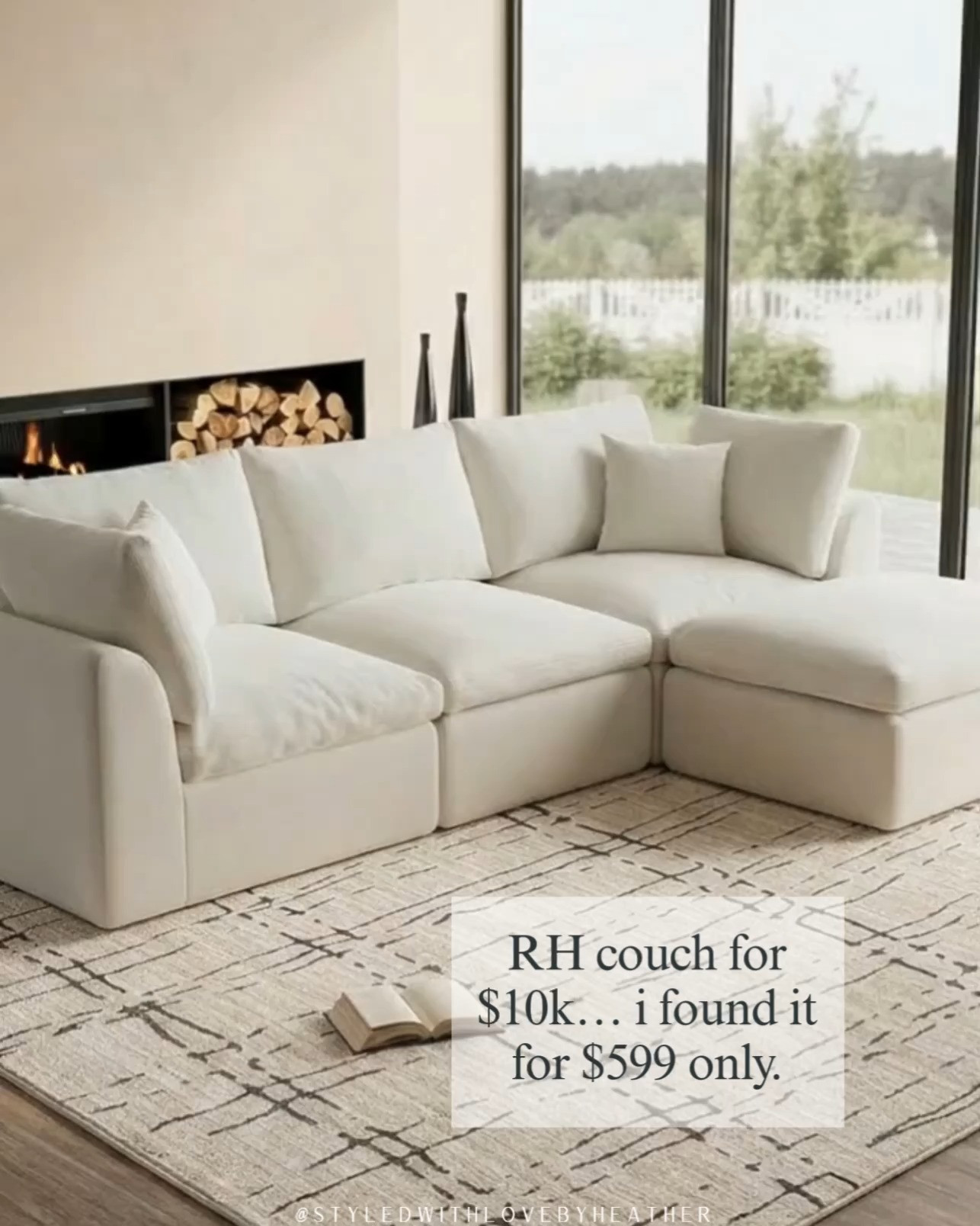 $10K couch energy for $599… yes, really 🤍✨

If you’ve been eyeing that iconic RH cloud couch but not the price tag… this is your sign 👀 Same oversized, cozy, sink-in feel for a fraction of the cost. Perfect for that neutral, luxe living room look without the splurge.

Run, don’t walk—grab now on SALE🏃‍♀️💨

Linked on my LTK 🛍️ 

 

 #LTKvlog #LTKHome #LTKSaleAlert