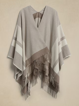 Herringbone Poncho | Banana Republic Factory