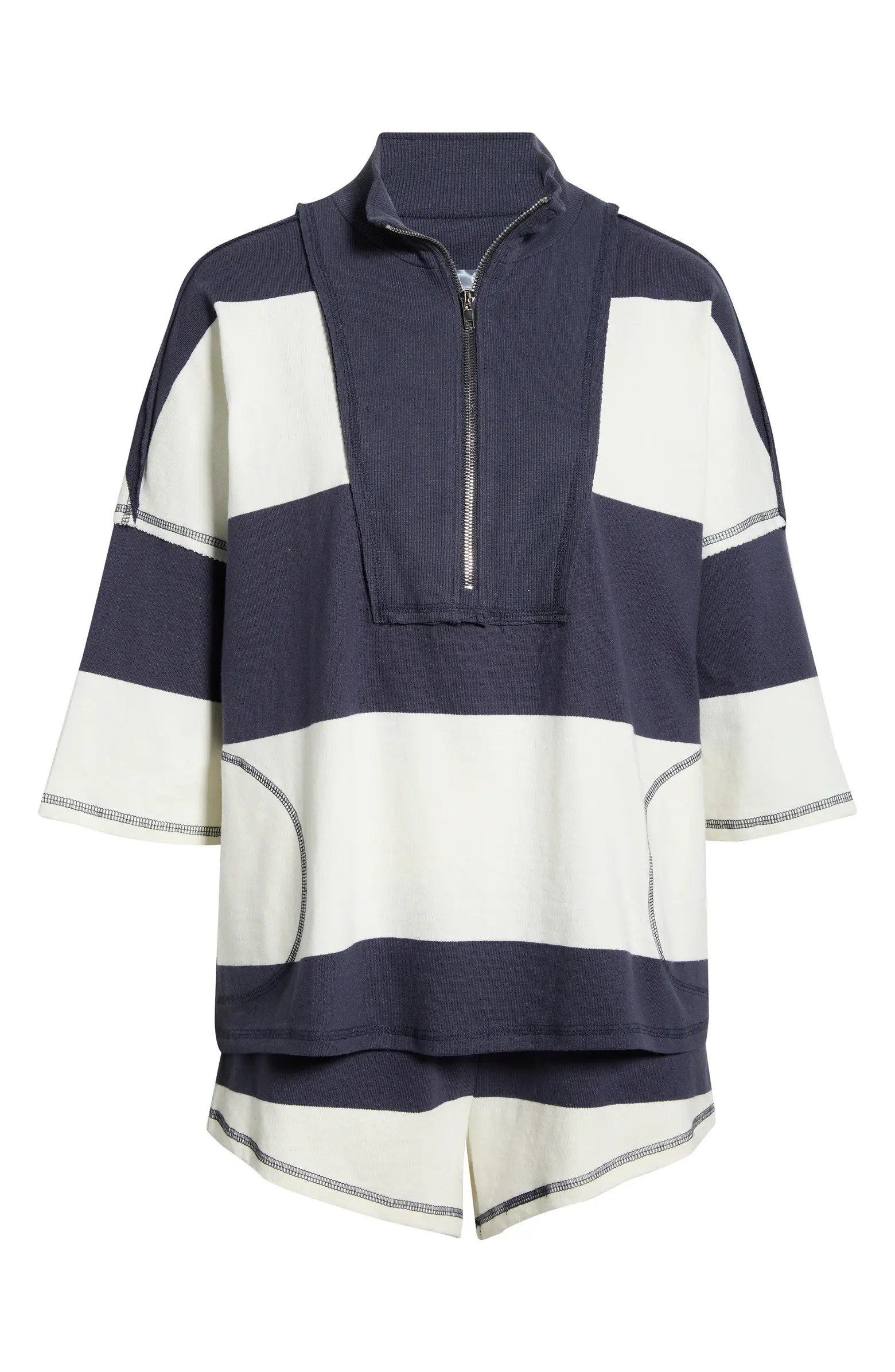 Retro Rugby Half Zip Top & Shorts Set | Nordstrom