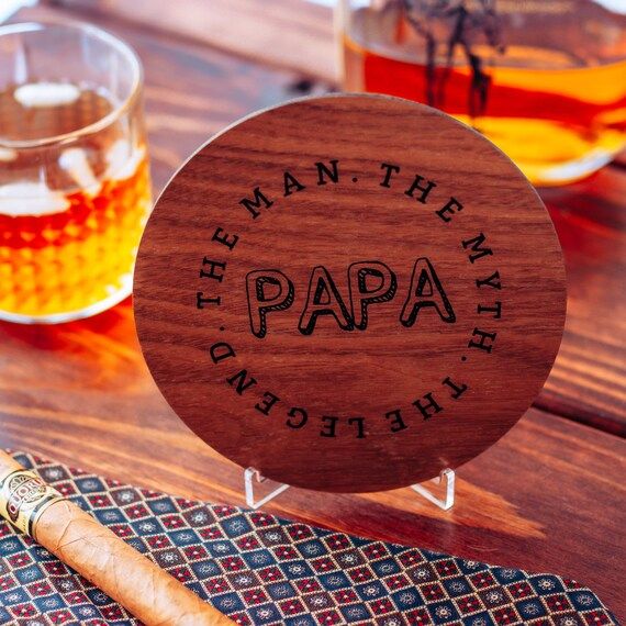 Papa The Man The Myth The Legend, Wood Greeting Card, | Etsy (US)
