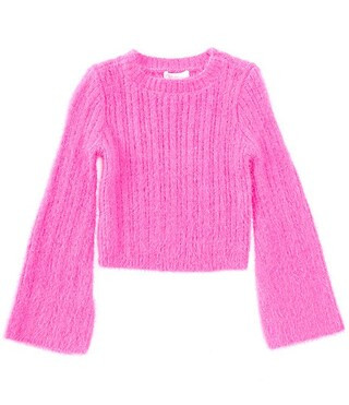 Big Girls 7-16 Long Sleeve Ribbed Sweater | Dillard's