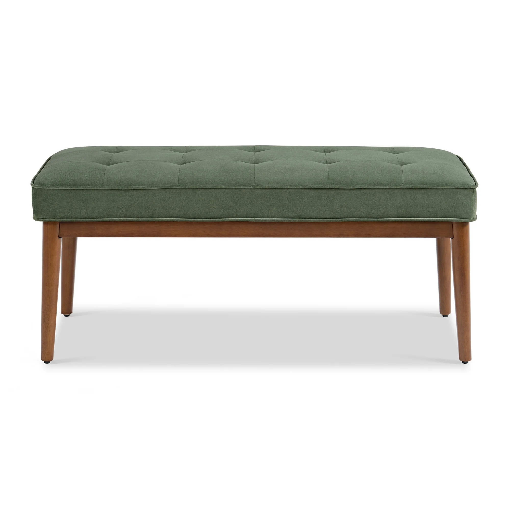Better Homes & Gardens Colton Upholstered Accent Bench, Olive | Walmart (US)