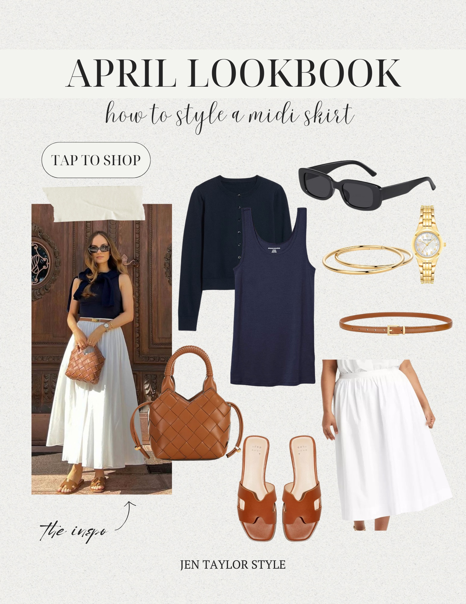 A white midi skirt is the perfect balance of polished and effortless. Pair it with a cardigan for a refined look  

#LTKPlusSize #LTKFindsUnder50 #LTKStyleTip