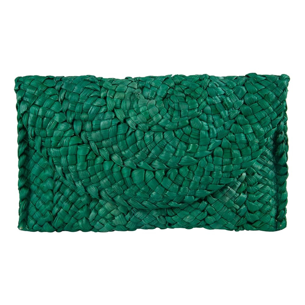 Straw Clutch Purses for Women Summer Beach Bags Envelope Woven Clutch Handbags | Amazon (US)