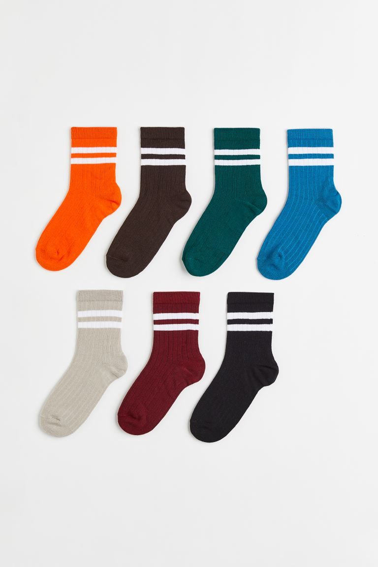 7-pack Ribbed Socks | H&M (US + CA)