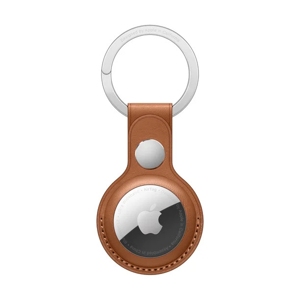 Apple AirTag Leather Key Ring - Saddle Brown - Walmart.com | Walmart (US)