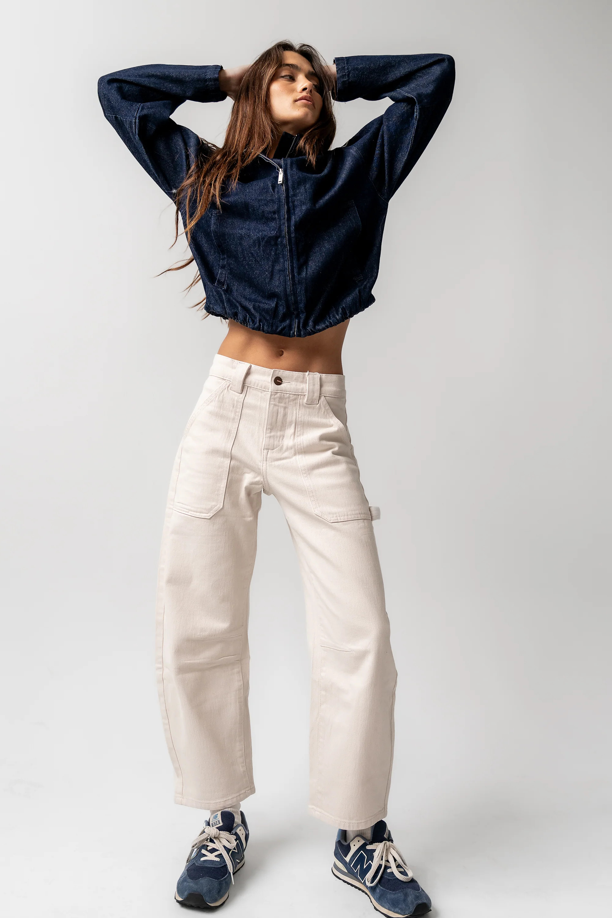 Scottie Barrel Jeans in Ecru | Böhme US